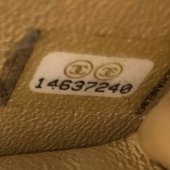 Chanel Mademoiselle Lock Crossbody Bag Quilted Glitter Fabric Mini - Picture 6 of 6